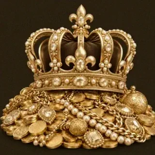 Gold treasure pile — Royal Reels