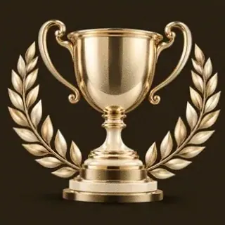 Gold trophy cup — Royal Reels